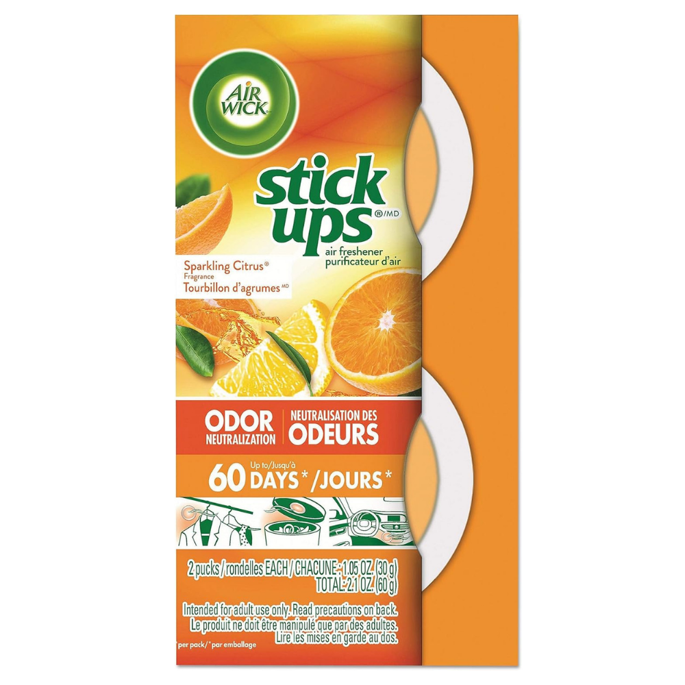 Air Wick Stick Ups Air Freshener, Sparkling Citrus, (2 Count)