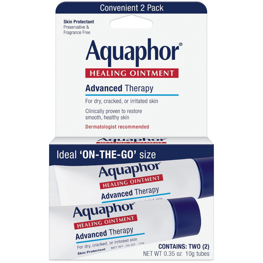 Aquaphor Advanced Therapy Heating Ointment, 0.35 Oz Tubes - Pack of 2