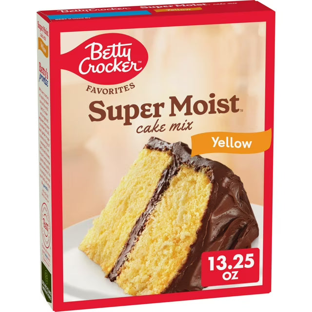 Betty Crocker Super Moist Cake Mixes Various Flavors - USA Imported
