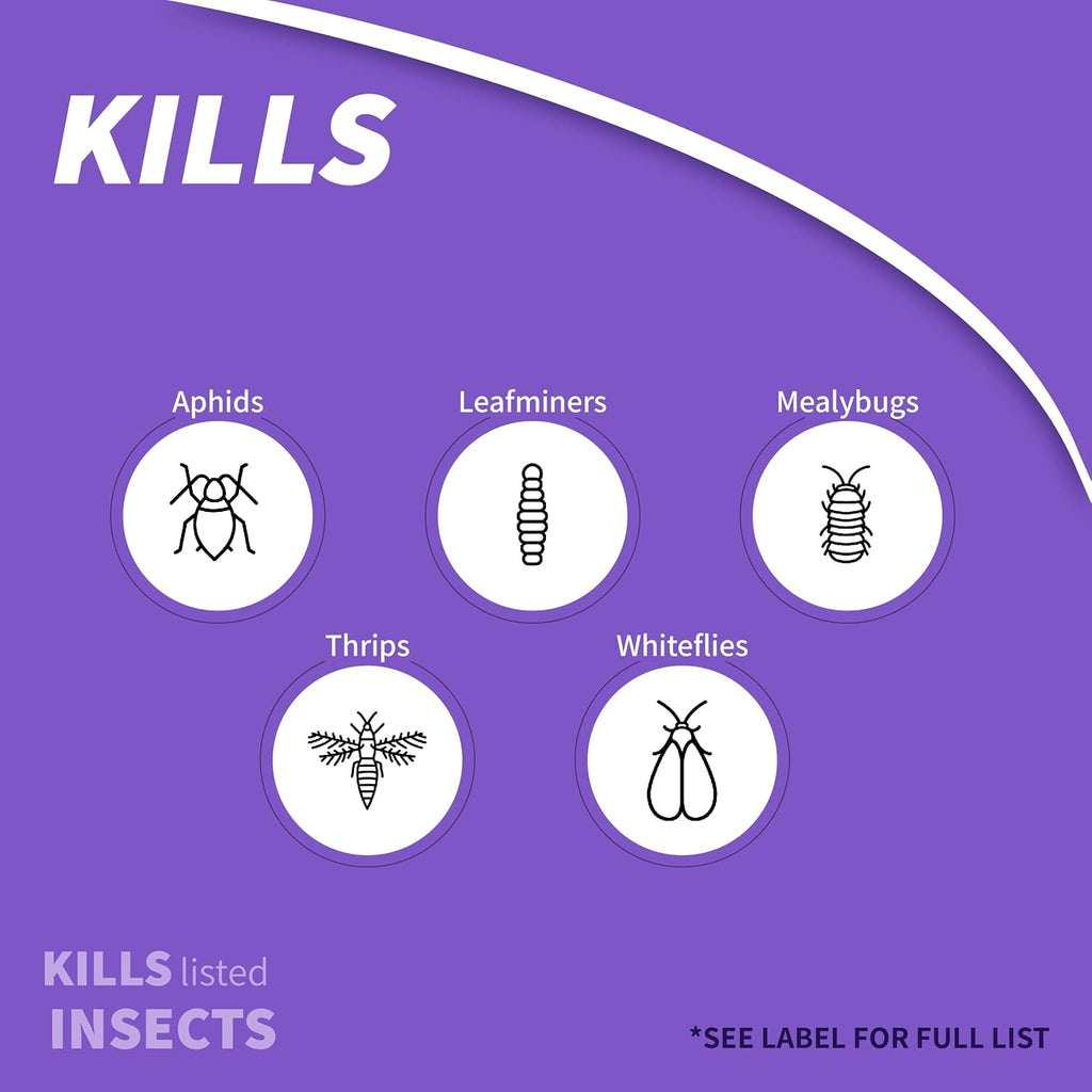 Bonide Systemic Houseplant Insect Control – Protects Indoor & Outdoor Plants from Aphids & Whiteflie - 8oz