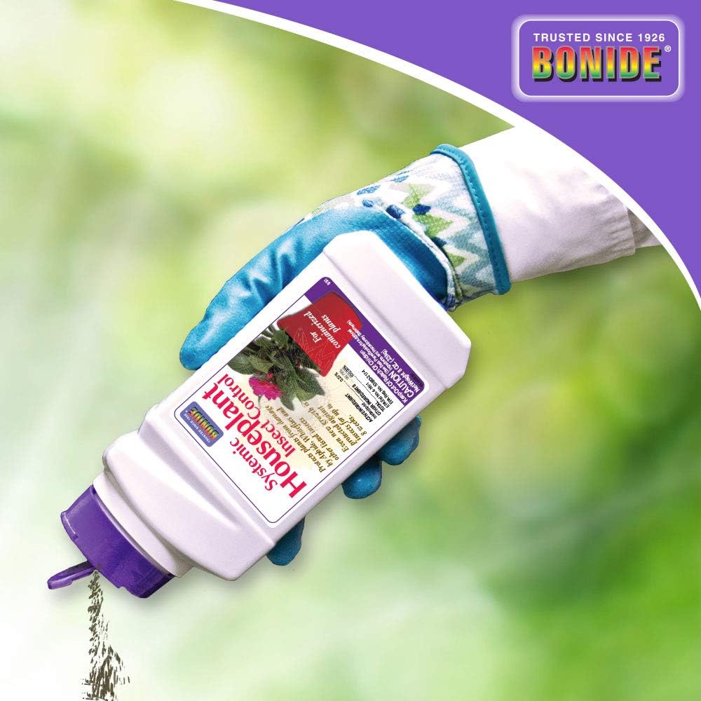 Bonide Systemic Houseplant Insect Control – Protects Indoor & Outdoor Plants from Aphids & Whiteflie - 8oz