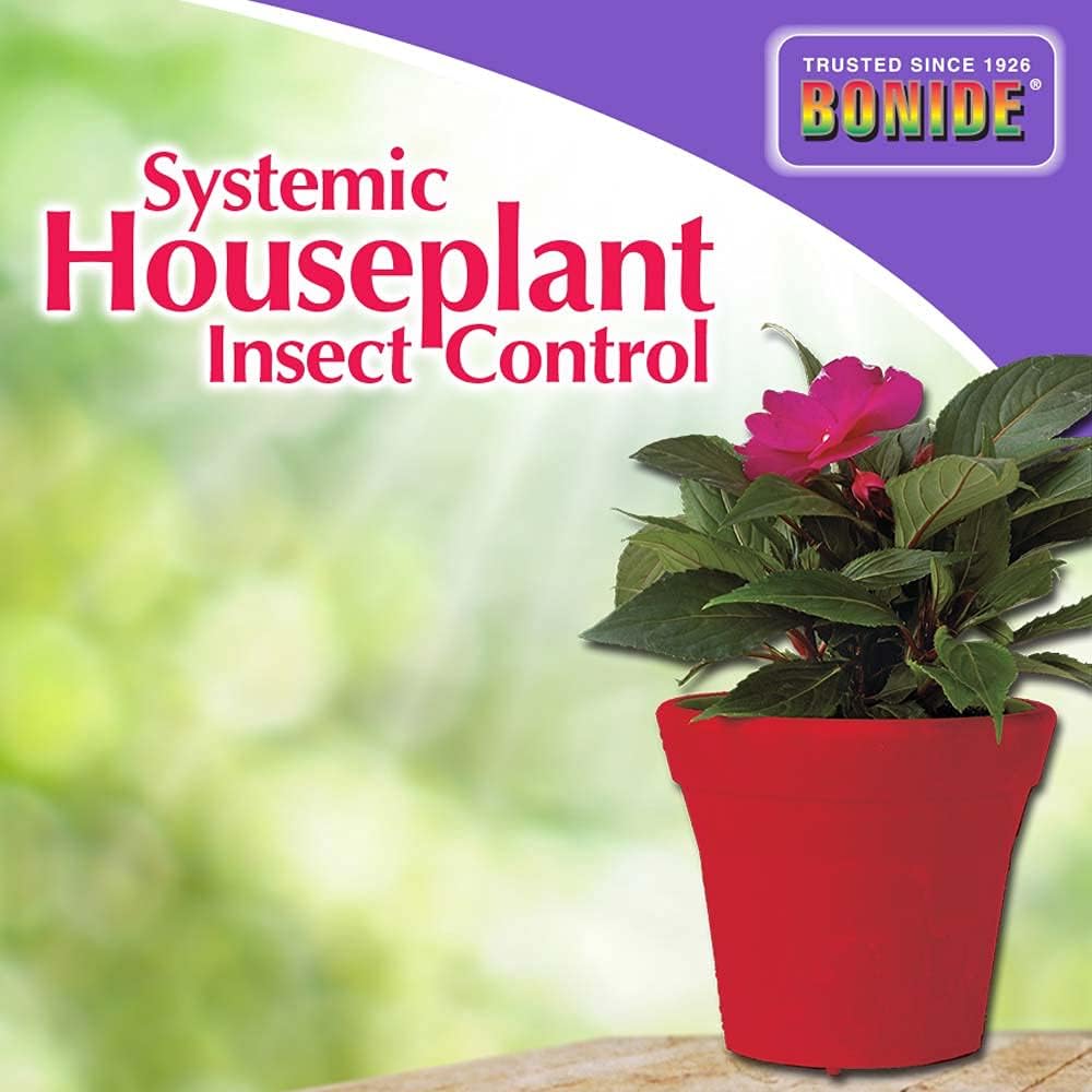 Bonide Systemic Houseplant Insect Control – Protects Indoor & Outdoor Plants from Aphids & Whiteflie - 8oz