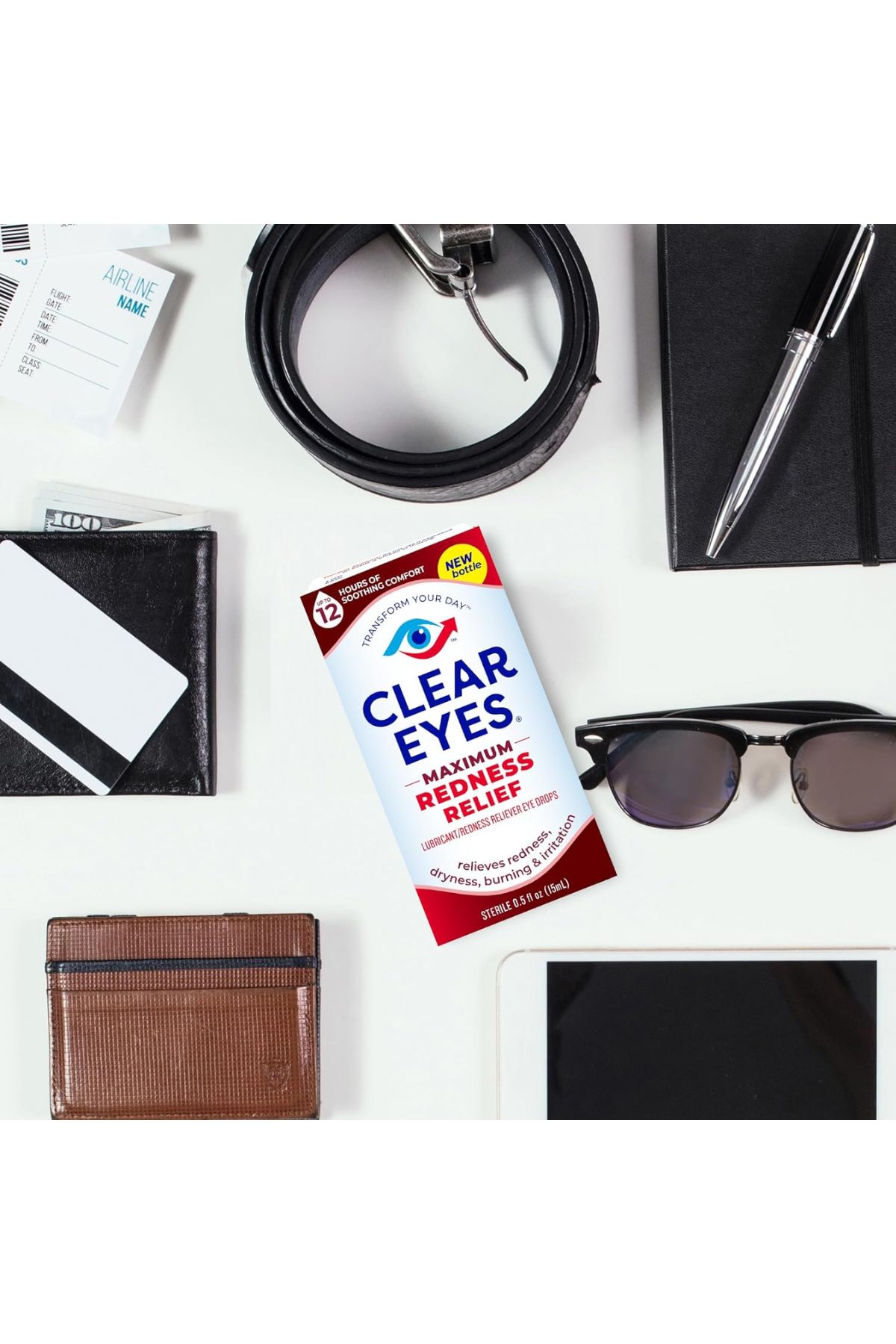 Clear Eyes Maximum Redness Relief Eye Drops – 12 Hours Comfort - 15mL