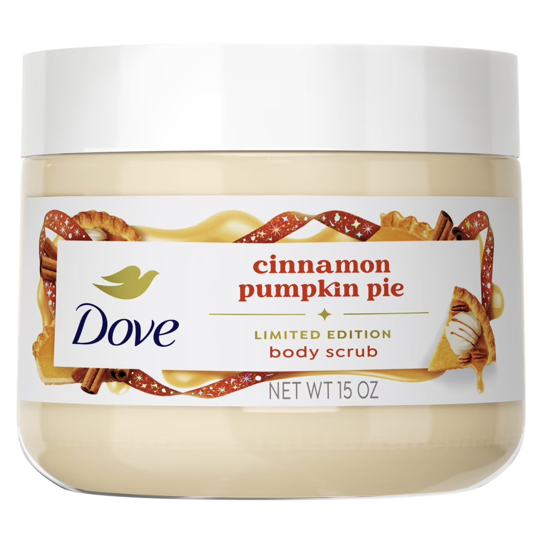 Dove Limited Edition Holiday Treats Exfoliating Body Scrub Cinnamon Pumpkin Pie, 15 oz