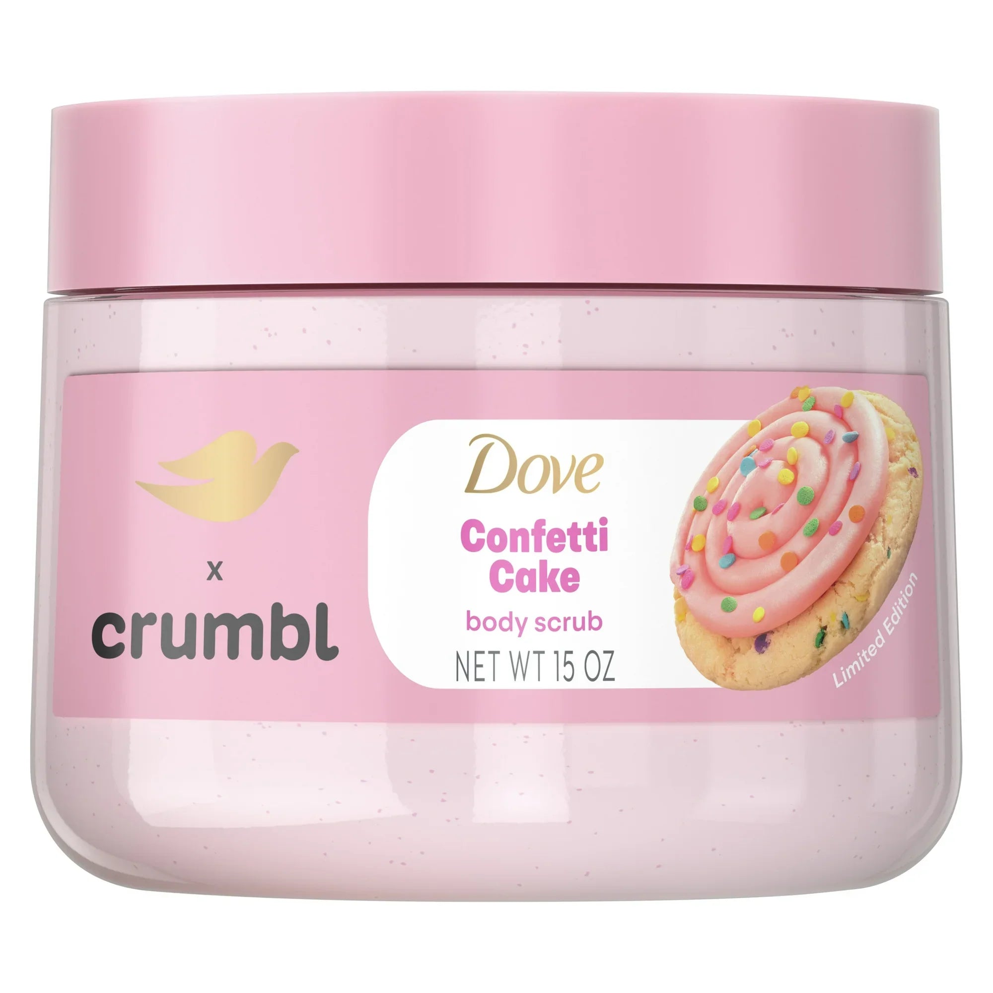 Dove x Crumbl Limited Edition Body Scrub 15 oz. Collection | Imported from USA | Available in UK